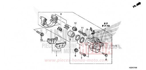 ETRIER DE FREIN ARRIERE SH150G de 2016